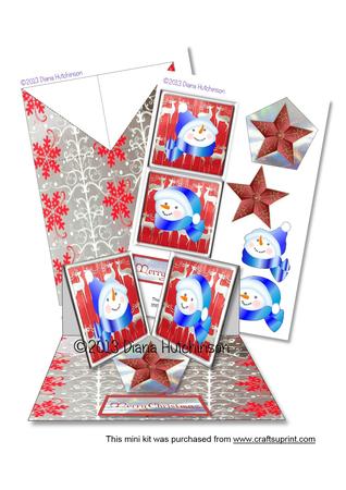 Snowman Twisted Easel