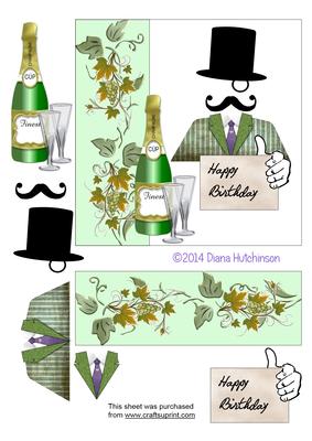 Champagne Charlie Card Front