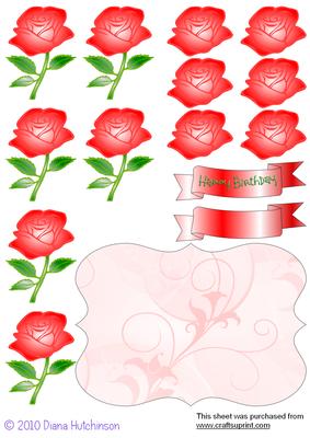 Red Roses Toppers