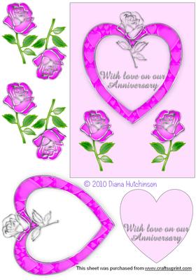 Pink Anniverary Step by Step