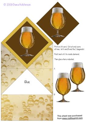 Beer Glass Diamond Top