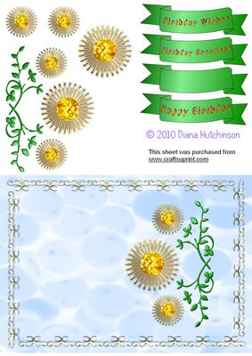 Yellow Flowers Card Front