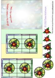 Stained Glass Poinsettia