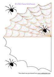 Spider's Web-shaped Card