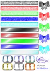 Ribbons, Buckles and Bows Set 1