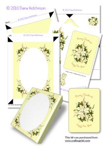 A5 Christmas Roses Box