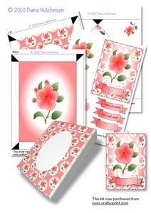 Hibiscus A5 Box and Card