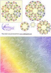 Rainbow Swirls Mandala