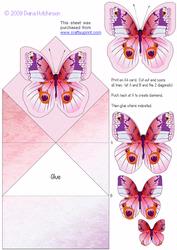 Pink Butterfly Diamond Top