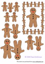 Gingerbread Men Toppers