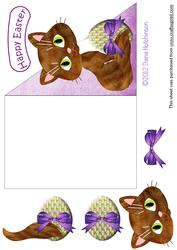 Kitten with Easter Egg