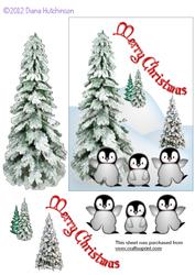 Penquins in the Snow