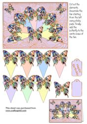 Butterfly Faux Fan