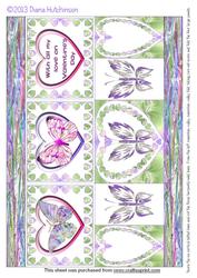 5x7inch Z-fold Butterflies
