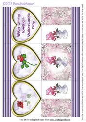 5x7inch Z-fold Roses