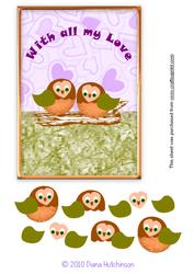 Valentine Birds Step by Step