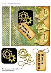 Dad's Golden Card Front