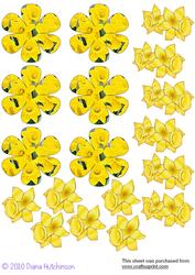 Flower-shaped Daffodils Toppers