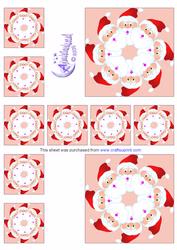 Santa Tea Bag Sheet