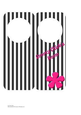 Groovy Chick Door Hanger