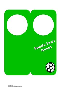 Footie Fan Door Hanger