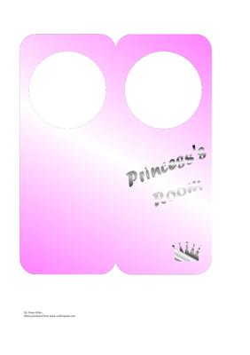 Princess's Room Door Hanger
