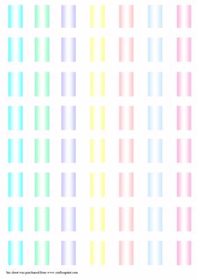 Slotted Ribbon Borders Pastel Satin Effect
