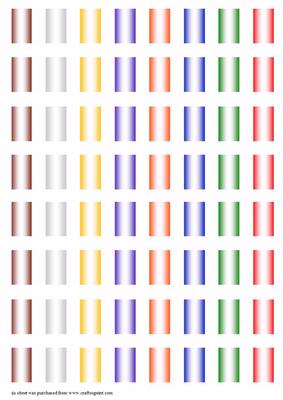 Slotted Ribbon Borders Satin Effect Bold Colours