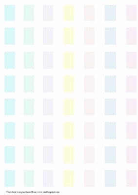 Slotted Ribbon Borders Pastel Stripe Effect