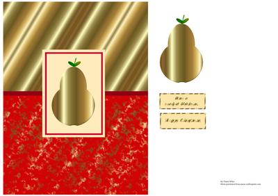 Golden Pear Card Front