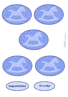 Blue Rockinghorse Two in One Pyramid Sheet