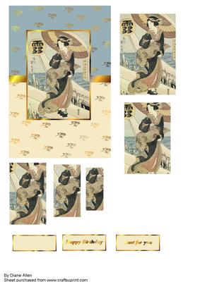 Geisha Pyramid Card Front