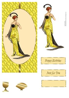 Edwardian Lady Dl Card Front