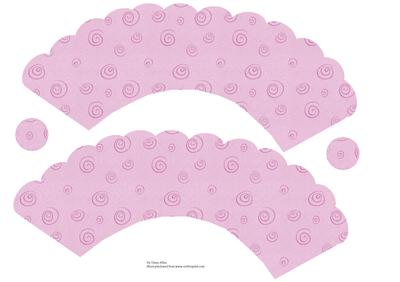 Lilac Swirl Cupcake Wrappers