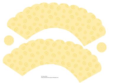 Peach Swirl Cupcake Wrappers