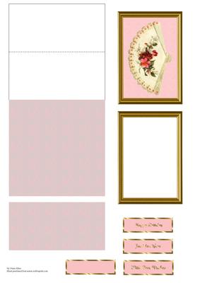 Framed Fan Easel Card