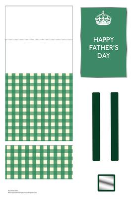 Keep Calm Style Father's Day Card