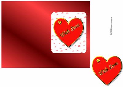 With Love Valentine's Card