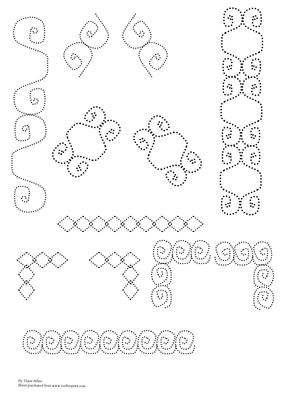 Border and Corner Paper Piercing Templates