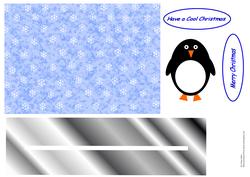 Christmas Penguin Penny Slider Sheet