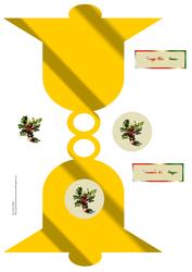 Bell Shaped Christmas Card