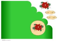 Poinsettia Christmas Card
