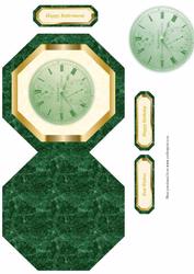 Octogon Card with Clock Face