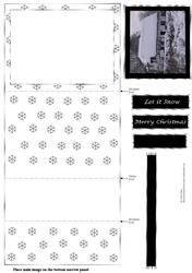 Snowy Cottage Simple Stair Stepper Card