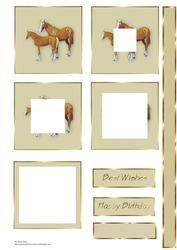 Horses Inverted Pyramid Sheet