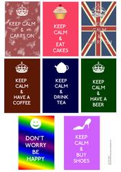 Keep Calm Style Toppers