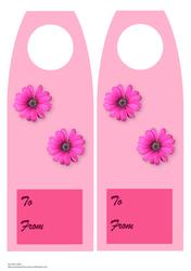 Any Occasion Bottle Gift Tag Pink