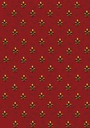 Gold and Burgundy Fleur De Lys Background Paper