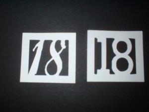 18-100 Number Frames