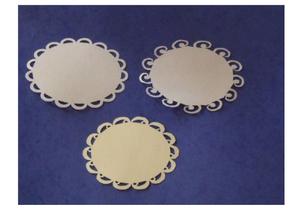 Fancy Edged Oval Card Mats